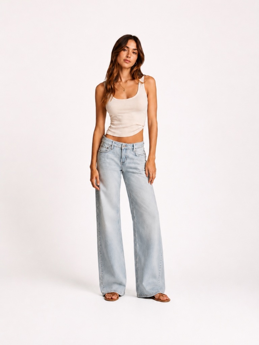 ***NEW*** Lucky Brand wide leg, high rise jeans, Size 6/28
